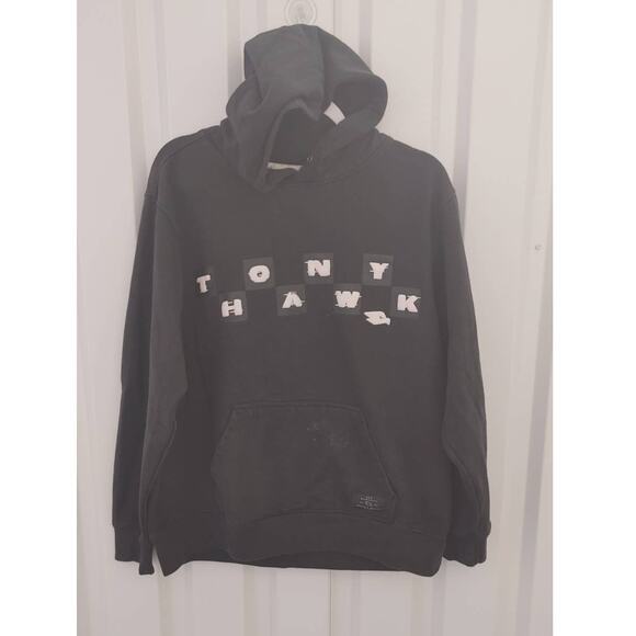 Tony Hawk Hoodie Pockets Medium Black Skater - Picture 1 of 6